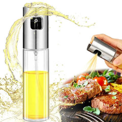 Glass Oil Spray Bottle Pump for Oil-Control Kitchen Olive Oil-Sprayer Pot Bottle Dispenser Gadget Cooking Tools For BBQ,Baking,Frying,Salad