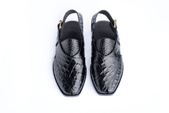Leather N Stuff Pakhtoon Croc Black